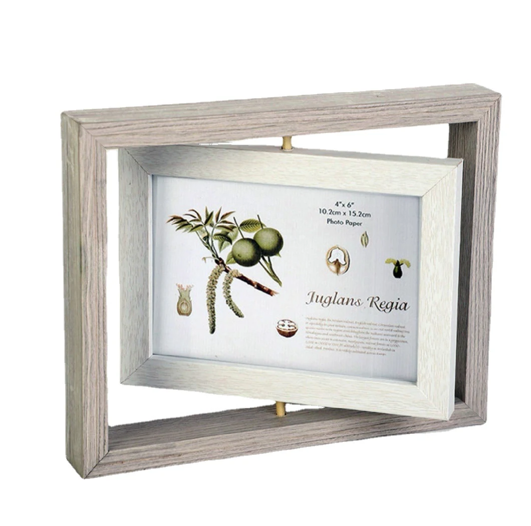 MDF Wood Photo Frame Different Color MDF Rotating Photo Frame