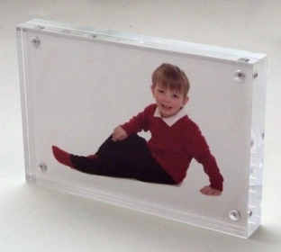 Customize pH-143 Clear Acrylic L Shape Photo Frame