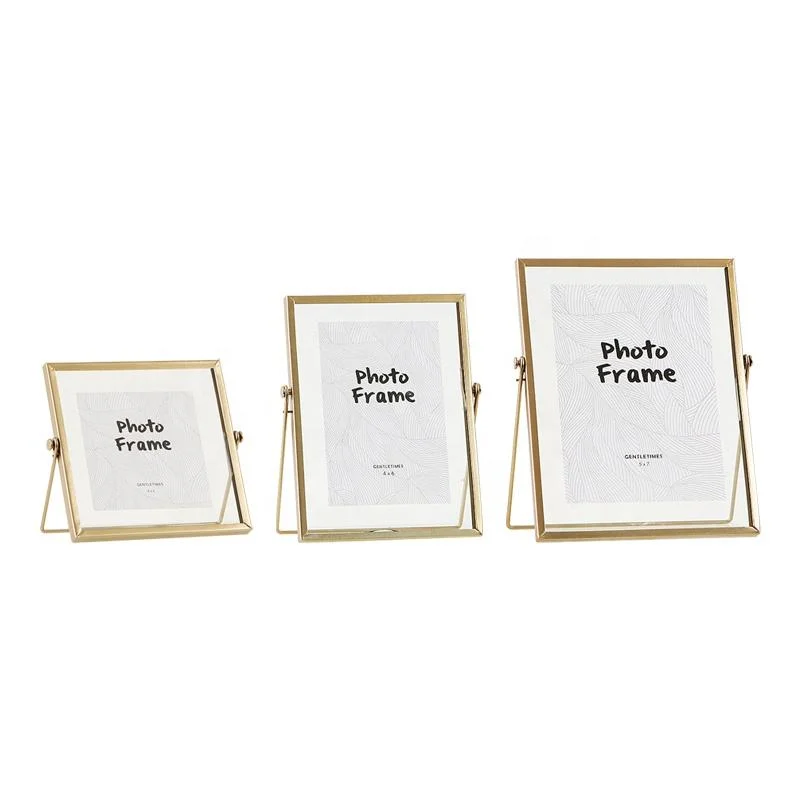 4 Color Metal Aluminum Alloy Photo Picture Frame with Glass