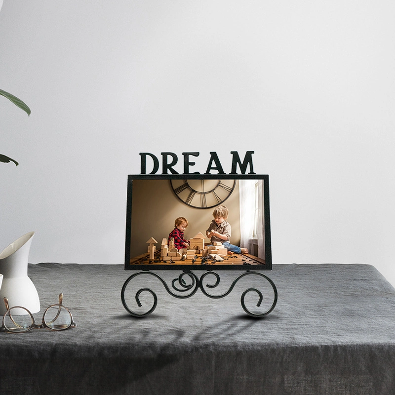 Design Sense Picture Frame Set Iron Wall Picture Frame High Grade Metal Horizontal Picture Frame