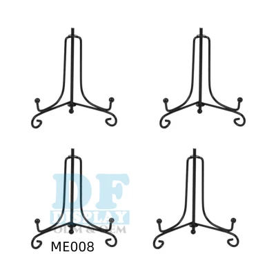 철 디스플레이 스탠드, 검은 철 이젤 플레이트 디스플레이 사진 홀더 스탠드, 디스플레이 사진 프레임