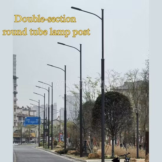 야외 랜턴 핫 딥 아연 도금 강철 기둥 제조업체, 가로등 기둥 공장